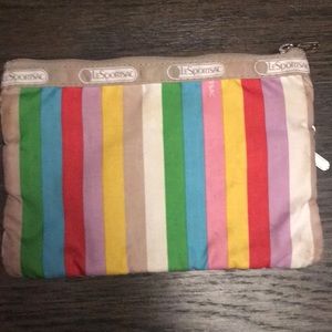 Lesportsac Bags - LeSportsac Rainbow Stripe 3 Zipper Pocket Pouch Lesportsac Bags - LeSportsac Rainbow Stripe 3 Zipper Pocket Pouch